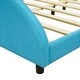 preview thumbnail 21 of 48, Cute Upholstered Bed Frame Cloud-Shaped