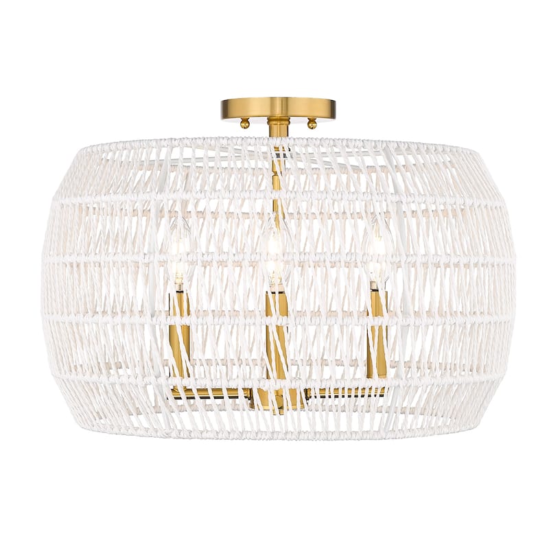 Ellie 19" Wide 4-Light Semi-Flush