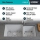 preview thumbnail 5 of 6, Lexicon Platinum Quartz 60/40 Double Bowl Kitchen Sink