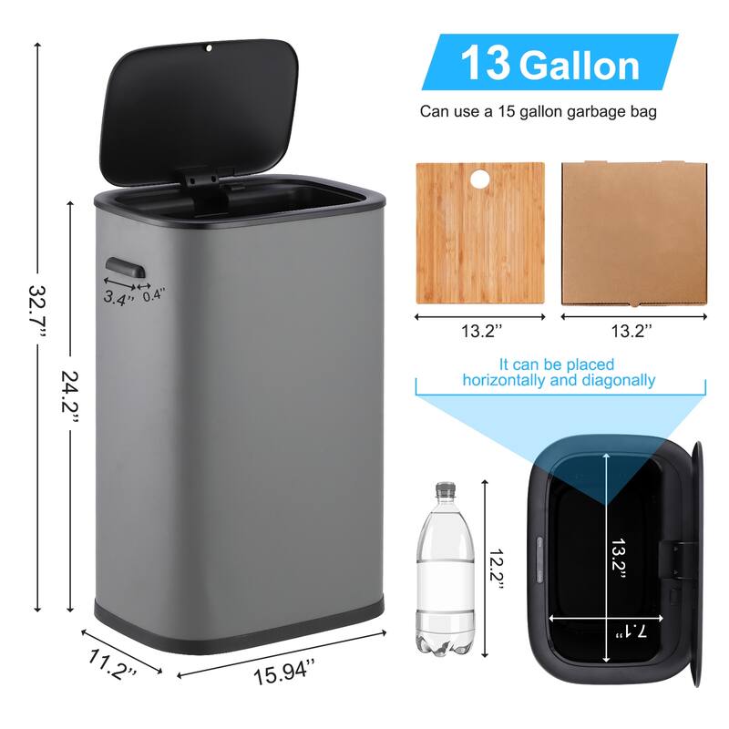 14.5 Gallon Smart Trash Can