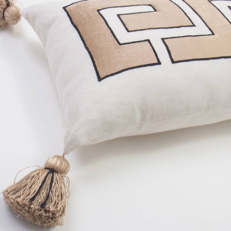 Taten Linen Rayon Extra Long Bolster Pillow