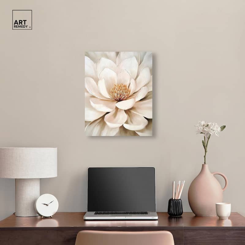 Golden Heart Canvas by Art Remedy, Gallery Wrapped