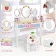 preview thumbnail 5 of 8, Costway Kids Vanity Princess Makeup Dressing Table Chair Set w/ - See Details