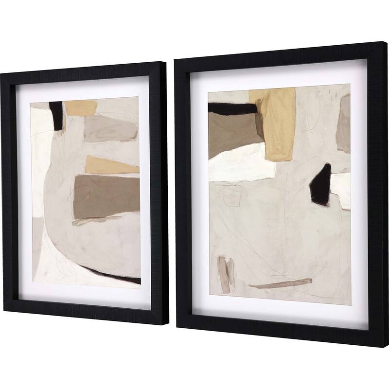 Yukon II S/2 Framed Art Giclee Under Glass - Brown