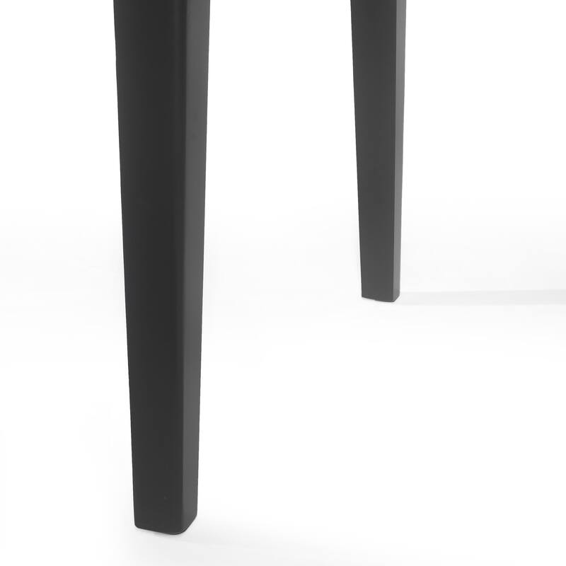 Roomfitters Counter Height Dining Table, 36.5" Kitchen Island Table with Wood Frame, Matte Black