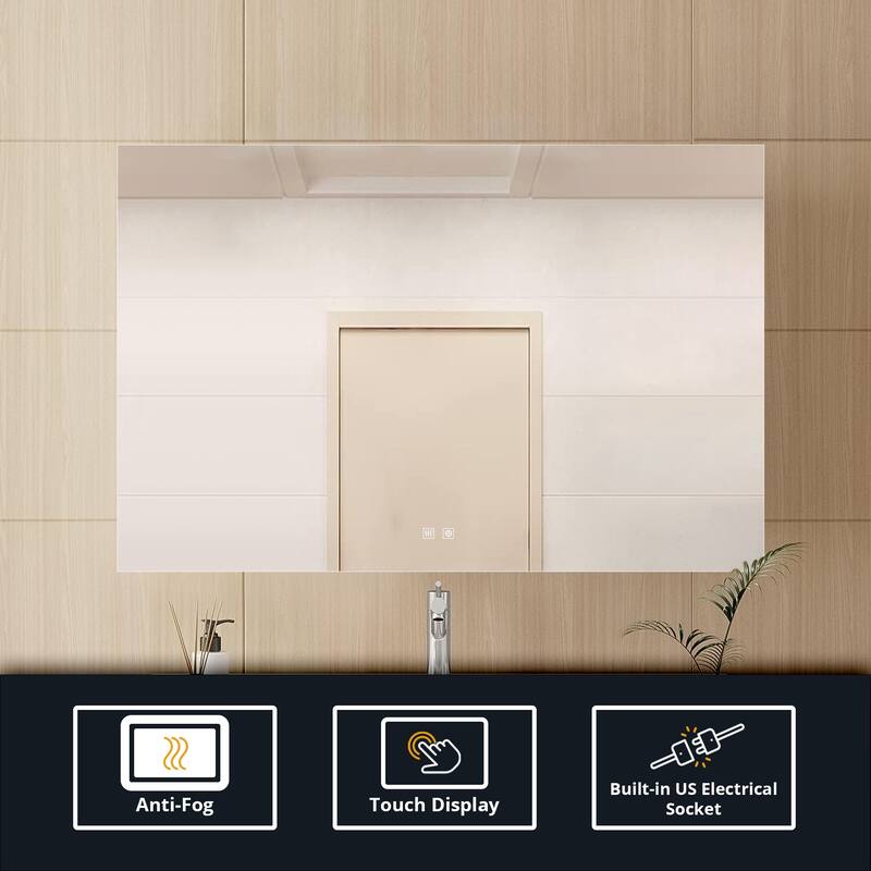 Vellum LED Bathroom Vanity Mirror - N/A
