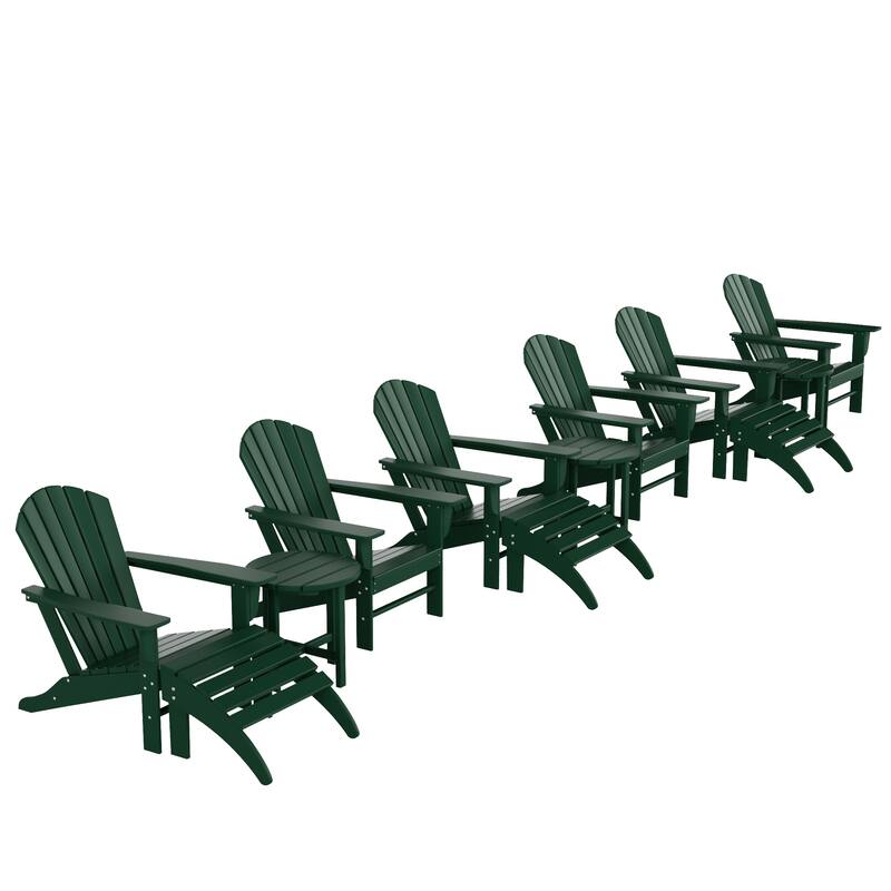 Altura 12-Piece Poly All Weather Adirondack Chair With Ottoman And Side Table