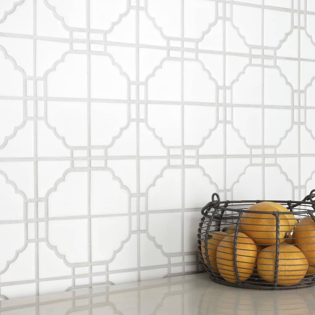Merola Tile Osaka Matte White 11-7/8" x 11-7/8" Porcelain Floor and Wall Tile