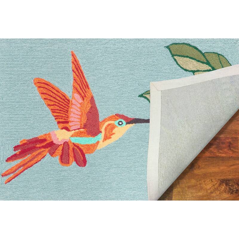 Liora Manne Frontporch Hummingbird Indoor/Outdoor Rug