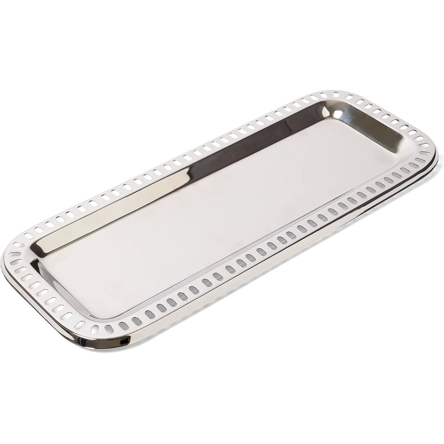 Stainless Steel Rectangular Serving Tray