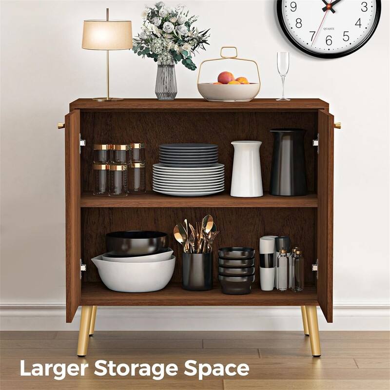 Modern Buffet Cabinet - 15.7"D x 31.1"W x 31.5"H