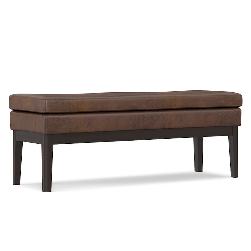 WYNDENHALL Bragg 45 inch Wide Mid Century Ottoman Bench - 44 Inches wide