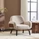 preview thumbnail 2 of 34, Christopher Knight Home -Daniel Solid Wood And Fabric Armchair Light Khaki