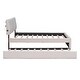 preview thumbnail 5 of 24, Full Size Teddy Fleece Upholstered Platform Bed with Twin Trundle and LED Lights, Classic Design