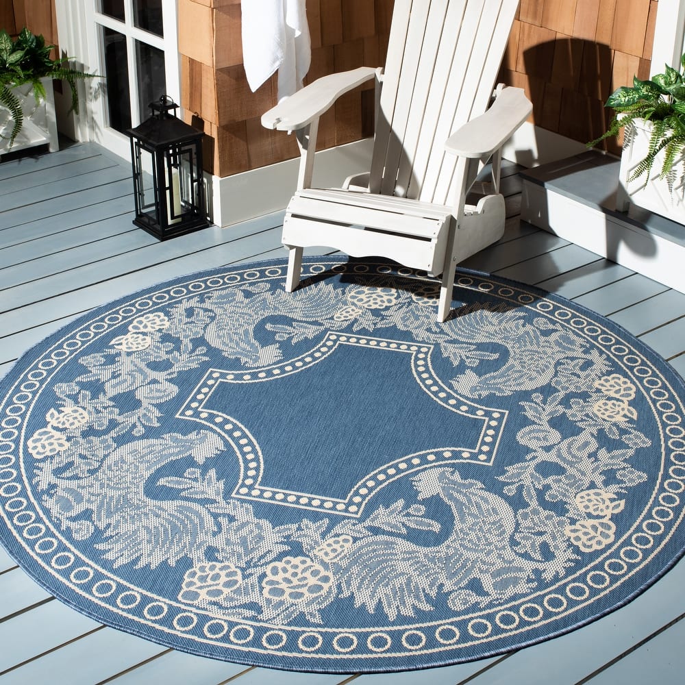 SAFAVIEH Courtyard Terry Indoor/ Outdoor Waterproof Patio Backyard Rug