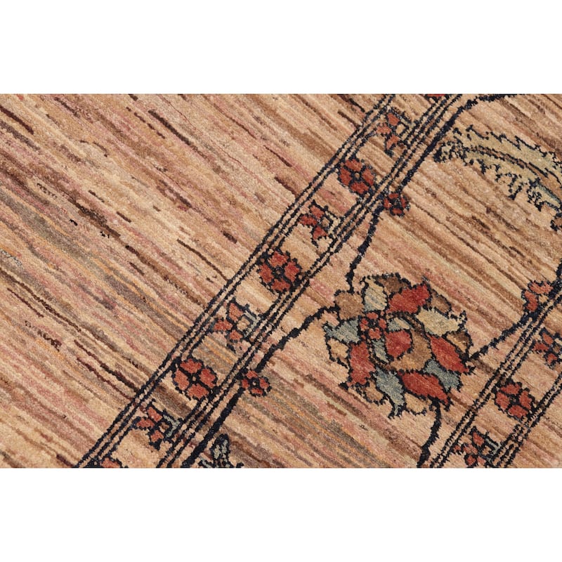 Rustic Ombre Zemeen Gabbeh Hand Knotted Wool Area Rug