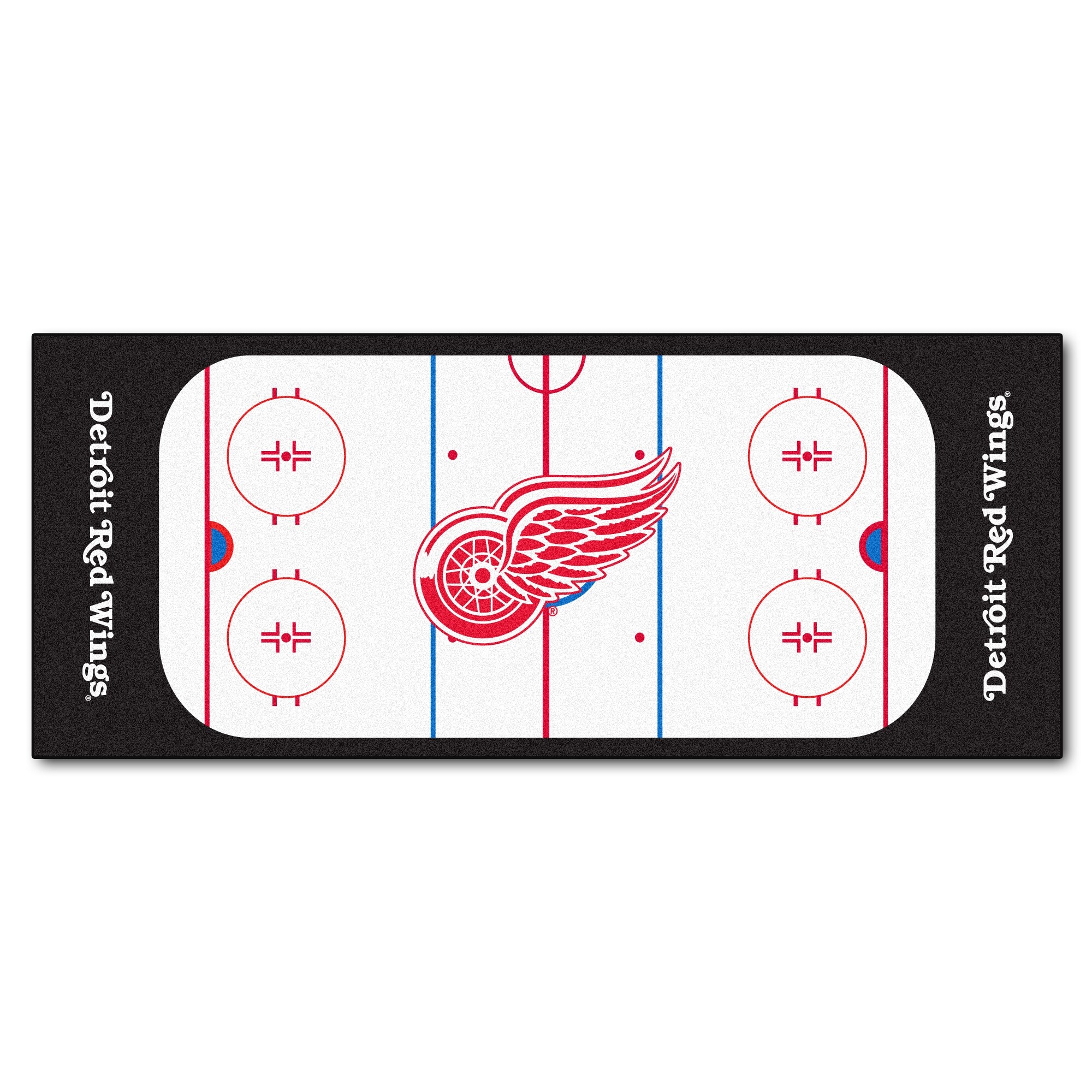 Nhl Detroit Red Wings Rink Non Skid Mat Area Rug Runner N A Nhl Detroit Red Wings Rink Non Skid Mat