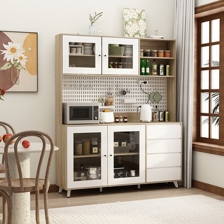 Sideboard Traditional Freestanding Kitchen Pantry Cabinet Cupboard ...