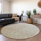 preview thumbnail 73 of 135, Machine Washable Indoor/ Outdoor Ombre Trellis Chantille Rug Taupe - 8' x 8'