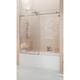 Glass Warehouse 56 in. - 60 in. x 60in. Frameless Bath Tub Sliding Shower Door