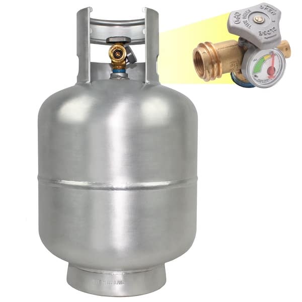 slide 2 of 11, Flame King 20LB Aluminum Propane Tank with Gauge & OPD Valve, Corrosion-Resistant and Rust-Free