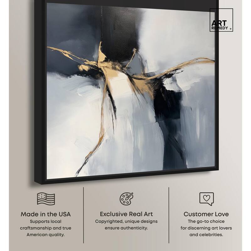Golden Fissure II Canvas by Art Remedy
