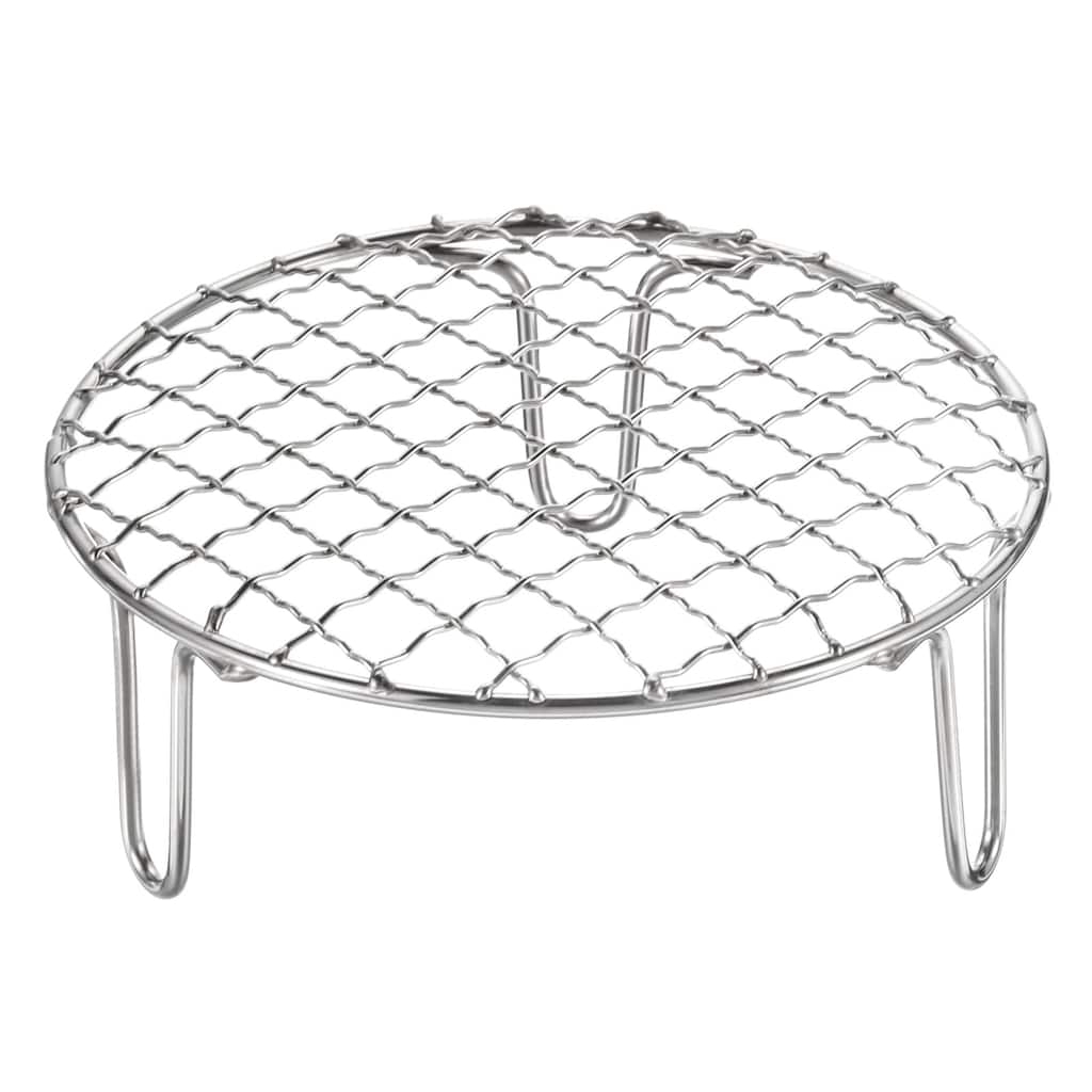 Round Cooking Rack 5.9" Stainless Steel Cross Wire Barbecue Grill W 50mm Legs - 5.9 Inch