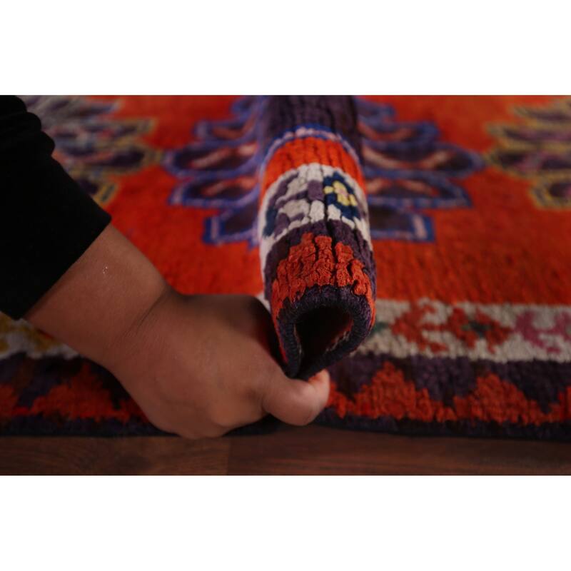 Anatolian Vintage Runner Rug Handmade Silk Carpet - 2'8"x 13'7"