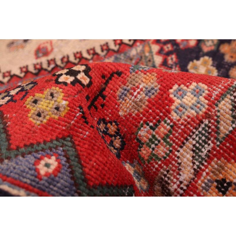 ECARPETGALLERY Hand-knotted Andelz Red Wool Rug - 4'9 x 6'5