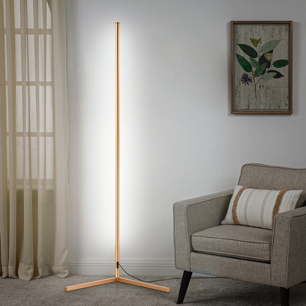 55 RGB Metal Corner Lamp Minimalist LED Floor Lamp On Sale Bed Bath Beyond 34314570