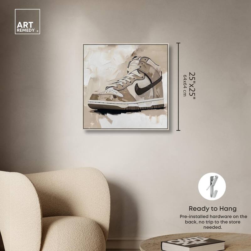 Light Tans Sneaker Canvas by Art Remedy