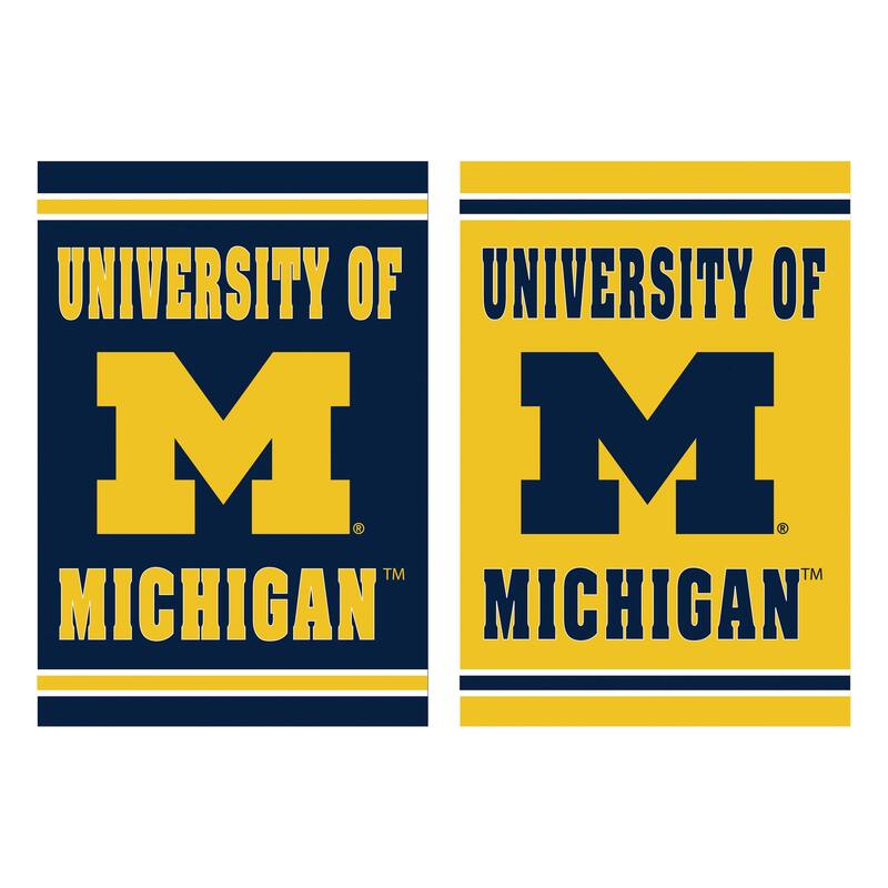 Embossed Suede Flag, House Size, University Of Michigan