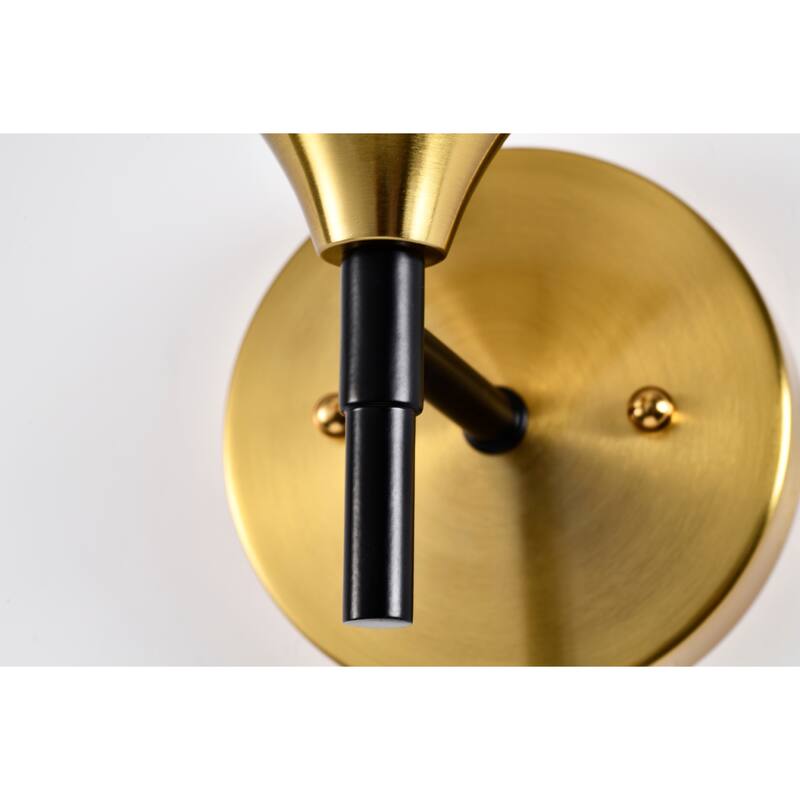 Solaya Single Light Wall Sconces Brass Finished