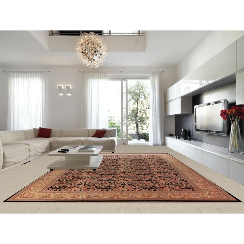 Vegetable Dye Floral Aubusson Chinese Large Rug Handmade Wool Carpet - 11'11" x 17'11"