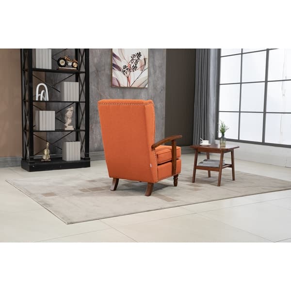 Living Room Wingback Chairs w/ Removable Cushion Armchair High
