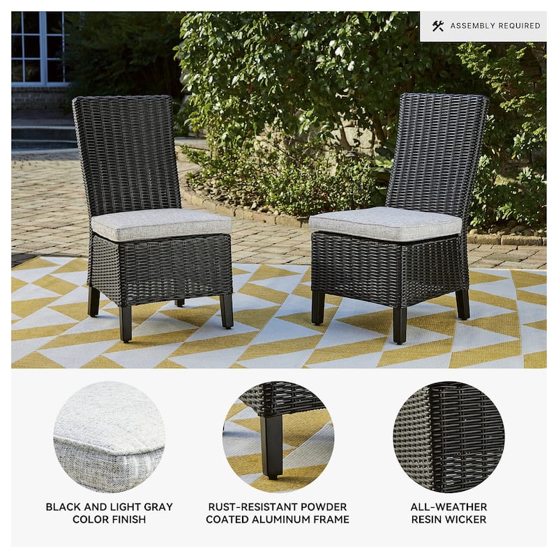 Signature Design by Ashley Beachcroft Outdoor Dining Chairs Set - 20.75" W x 25.63" D x 40.25" H