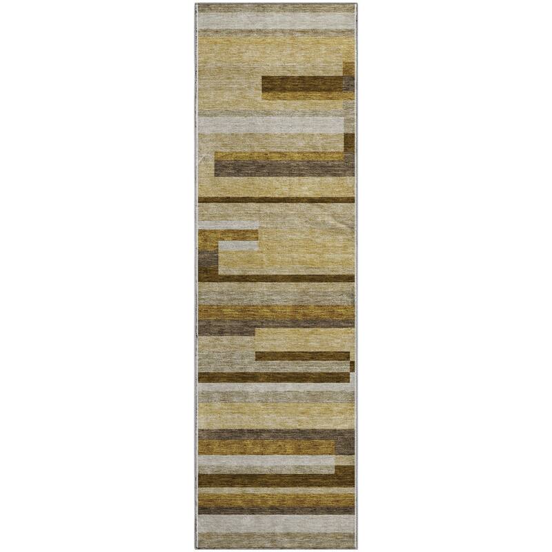 Premium Washable Super Soft Stripes Stacked Mayfield Rug