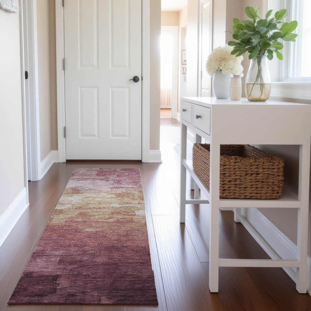 Premium Washable Super Soft Ombre Brushstrokes Mayfield Rug