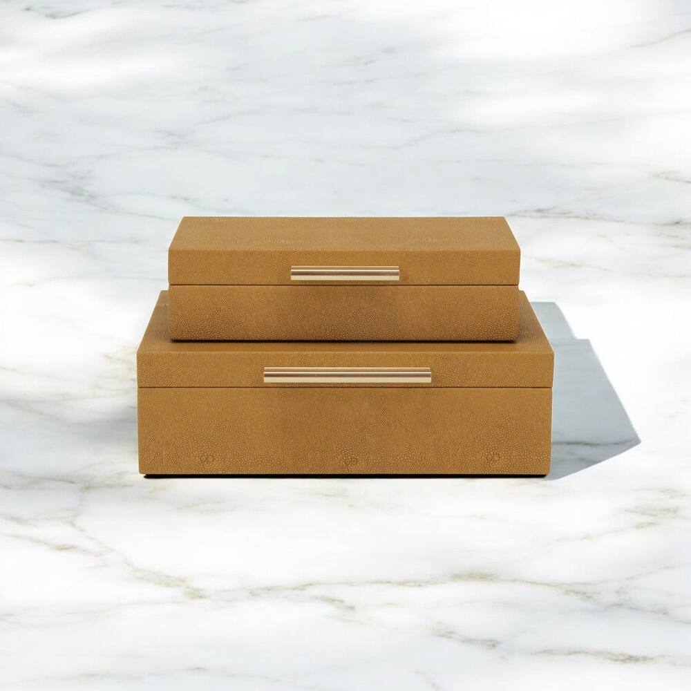 Lusan Black Vinyl Decorative Box Set