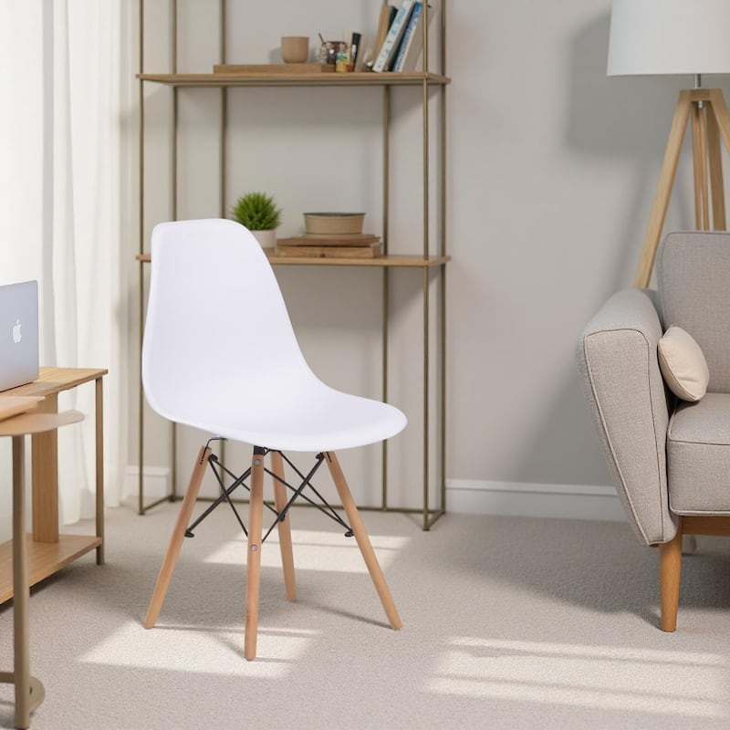 JJS Shell Leisure Plastic Chair – Versatile Dining, Bedroom & Living Room Side Chair