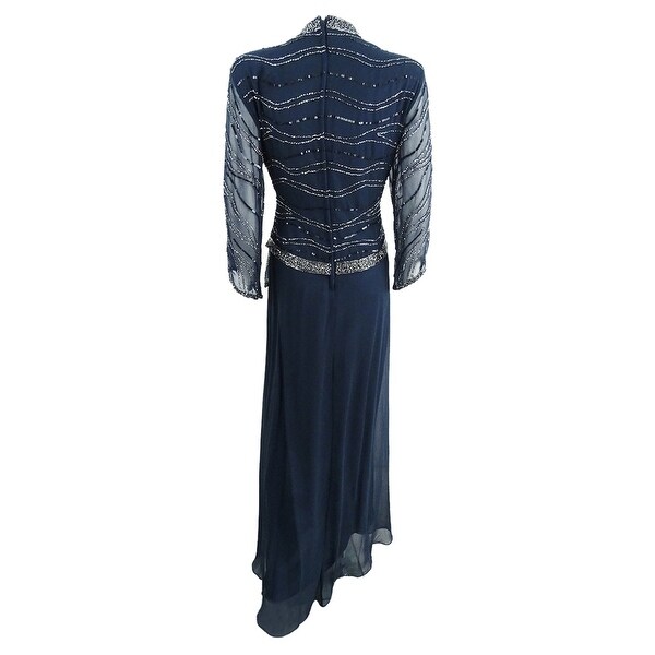 faux wrap gown