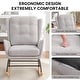 preview thumbnail 31 of 54, HOMYKA 25.2” Wide Rocking Chair with Button Accents for Nurseries