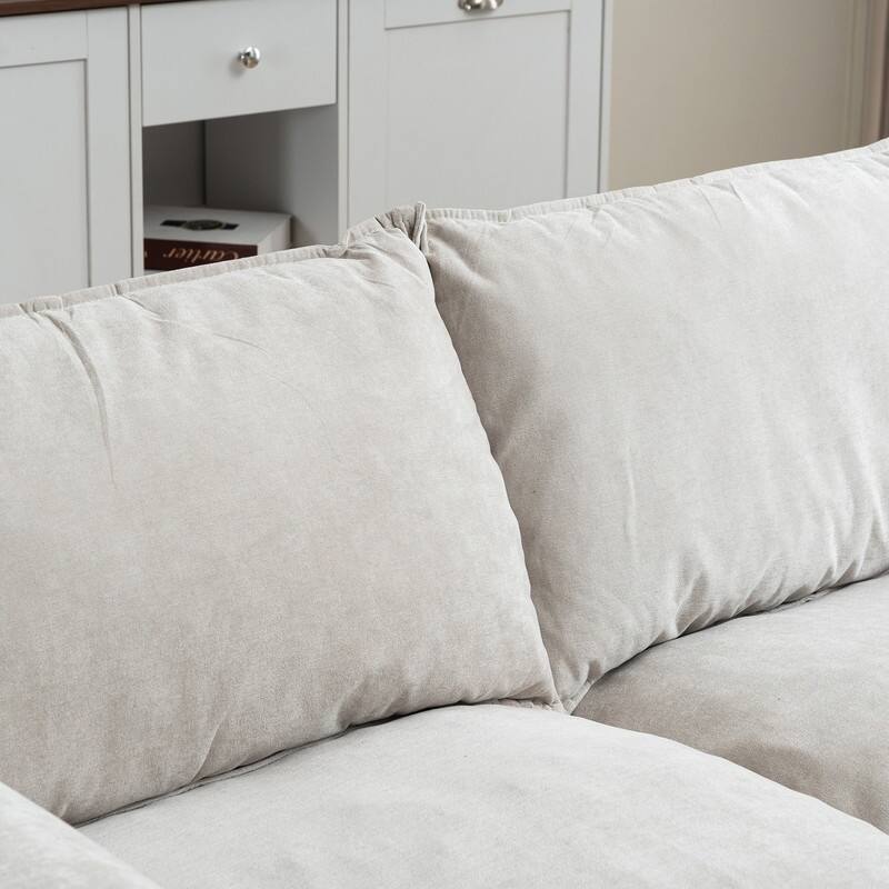 69" Convertible Modular Sofa 2 Seater with Ottoman and Storage