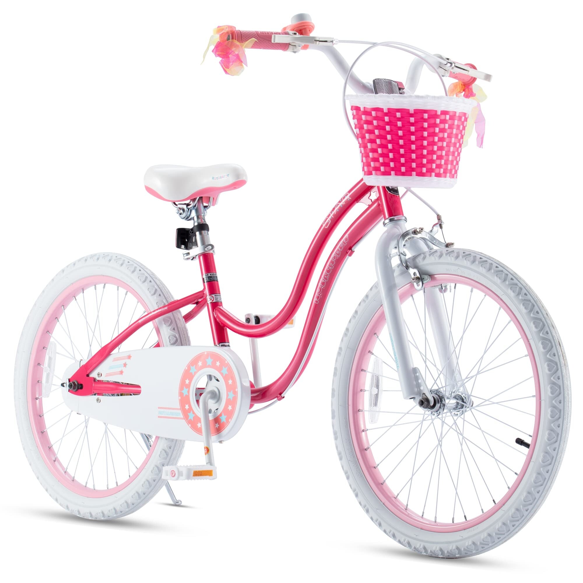 Kids Bike Girls 20 Inch Children s Bicycle with Basket for Age 3 12 Years 20 Inch With Kickstand Dual Handbrakes Bed Bath Beyond 39742383