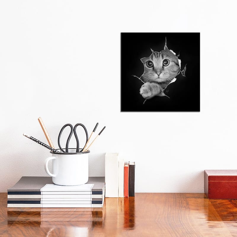 iCanvas "Just Checking" by Kathrin Federer Canvas Print - 12x12x0.75
