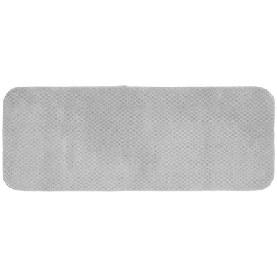 Garland Rug Cabernet Washable Nylon Platinum Gray Bath Rug, or Set