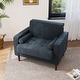 preview thumbnail 20 of 51, Modern Upholstered Corduroy Accent Chair With Arms Pillows