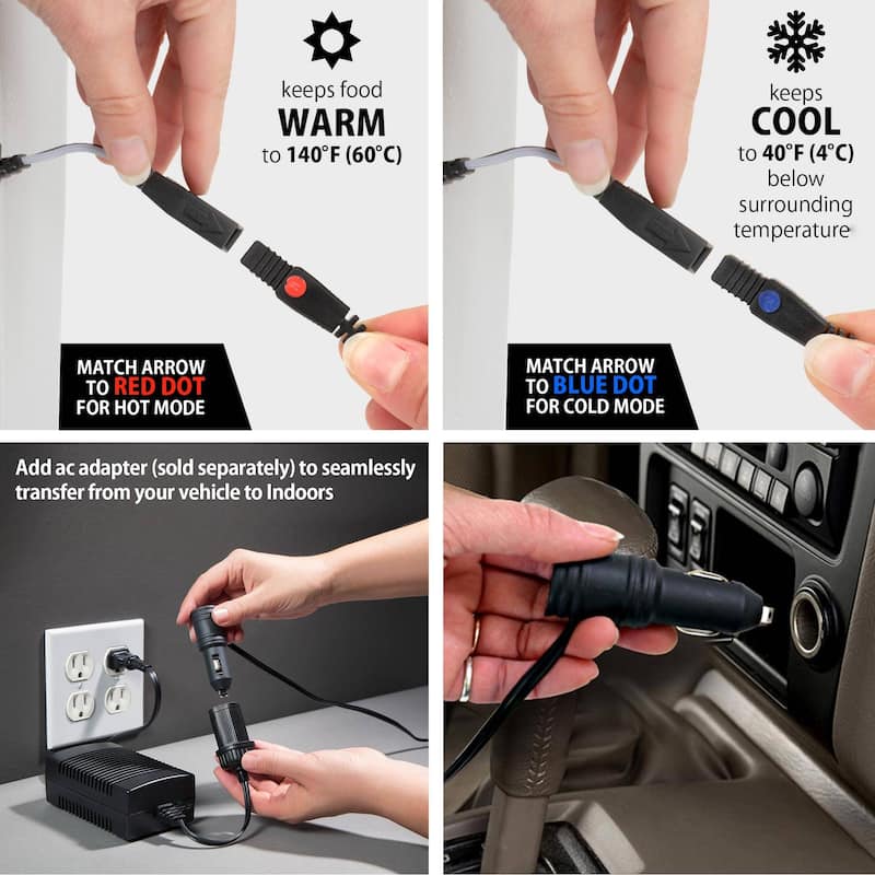 Koolatron Thermoelectric Iceless 12V Cooler/Warmer 29 qt (27 L) w/ DC Cord, Made in North America