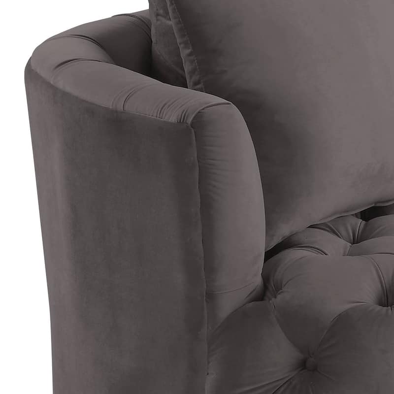 Cavinder Tufted Accent Swivel Chair
