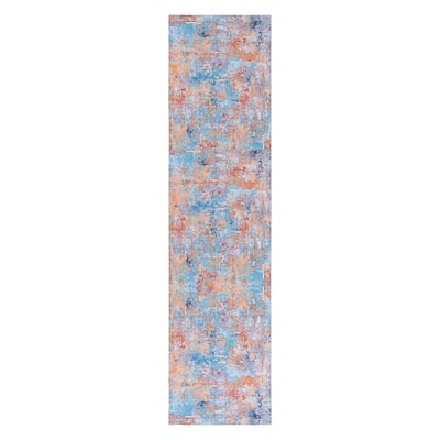 LOOM & LUXE 2'6"X10' Multi Washable Runner Rug - 120" D x 30" W x 0.14" H